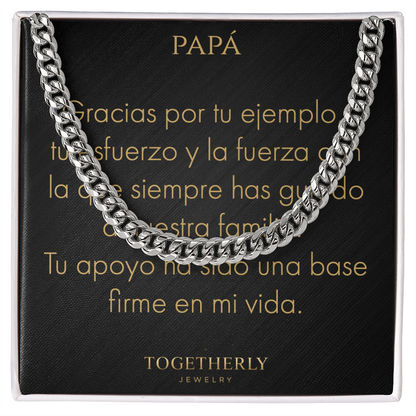 Cadena de Eslabones Cubanos-Papá