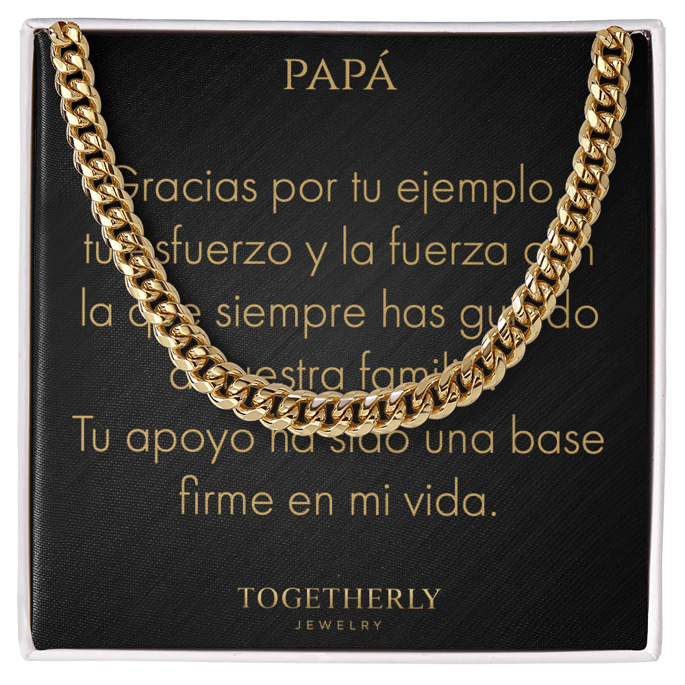 Cadena de Eslabones Cubanos-Papá