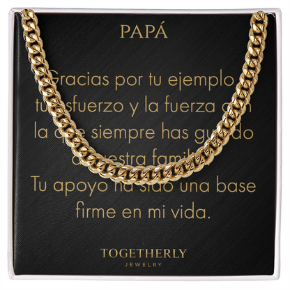 Cadena de Eslabones Cubanos-Papá