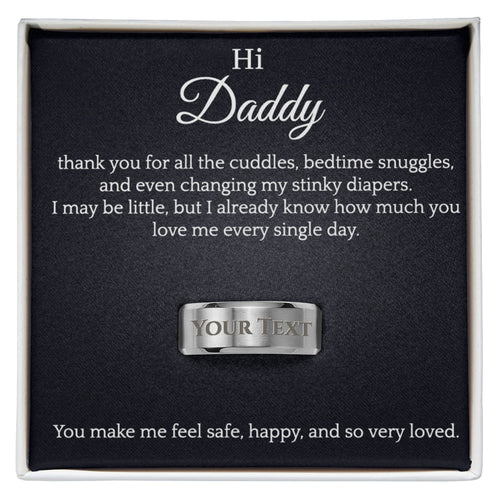 Men's ring - Hi Daddy!