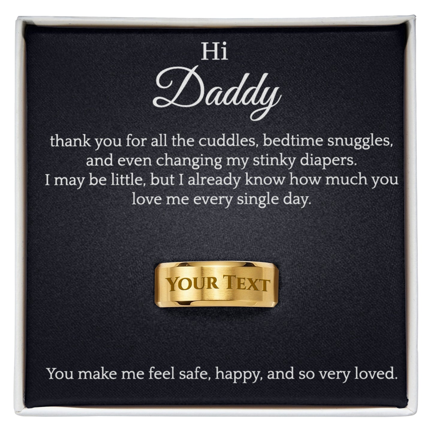 Men's ring - Hi Daddy!