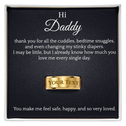 Men's ring - Hi Daddy!